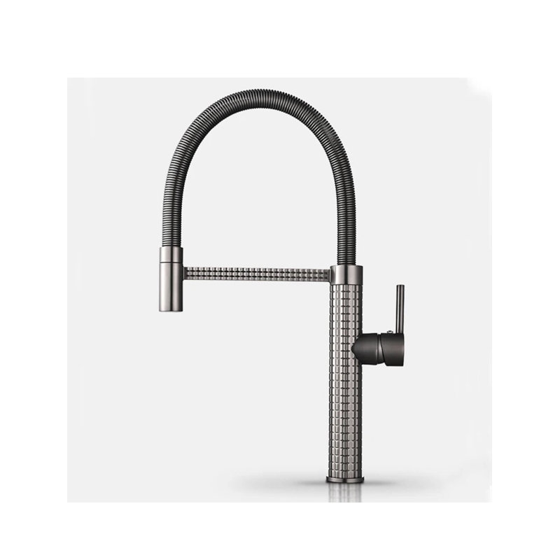 AvaMalis Pull Down Kitchen Faucet, Brass