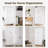 Tall Storage Cabinet With Drawers And Adjustable Shelves, Fluted Panel Accent Cabinet With Gold Handles For Living Room, Kitchen, Or Entryway-768846614