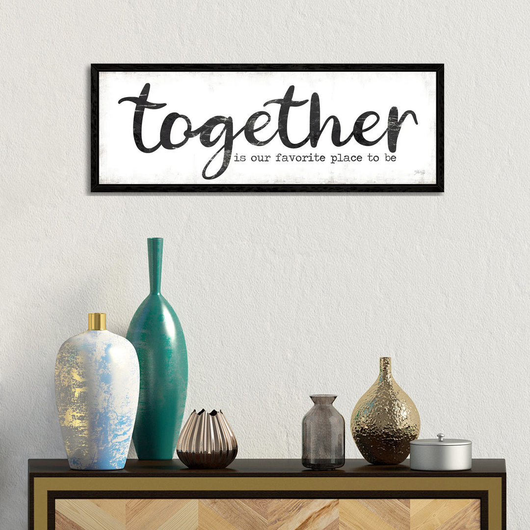 Together Is Our Favorite Place To Be by Marla Rae - Panoramic Print on Canvas
