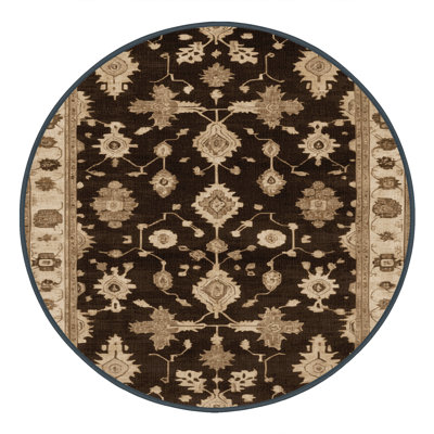 Tapis brun lavable à la machine