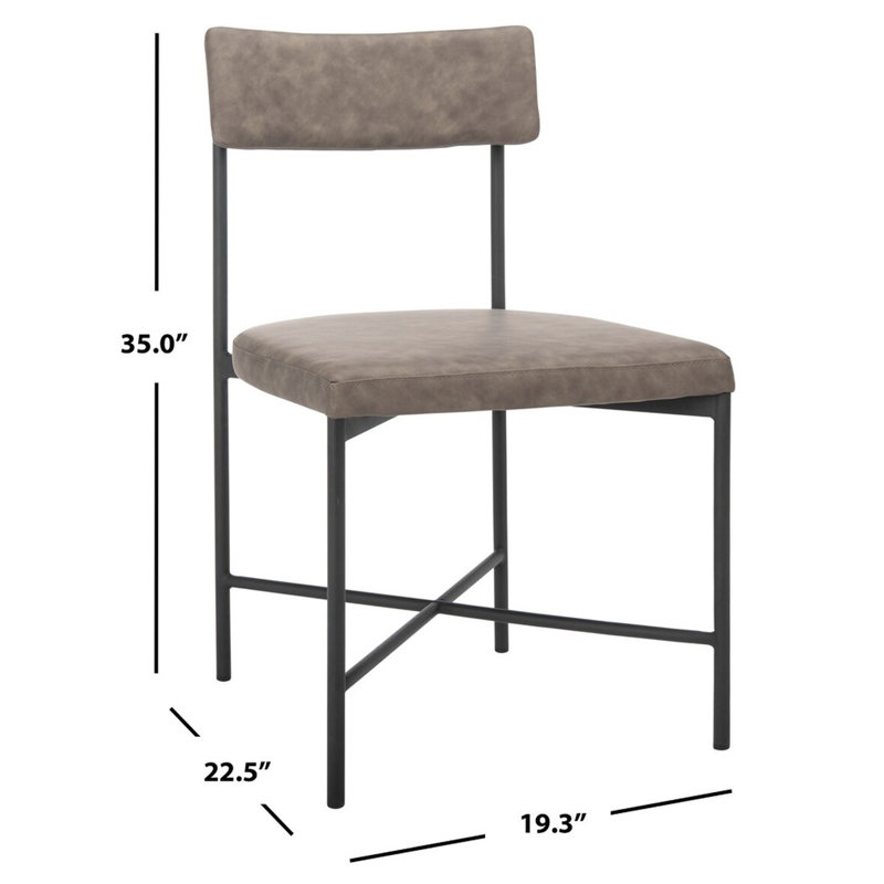 Chaise d'appoint rembourré, Gris