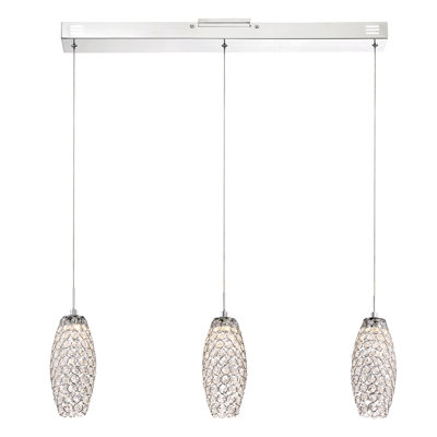 Anzley 3 - Light Kitchen Island Pendant
