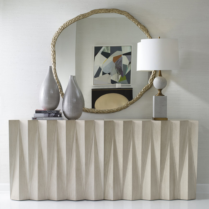Chiseled Flat Metal Wall Mirror