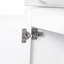 Meuble-lavabo mural peu encombrant avec porte à fermeture en douceur et lavabo en céramique-1366314899