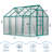 Green 6x8 Ft Heavy-Duty Walk-in Polycarbonate Greenhouse with Aluminum Frame, Sliding Door and Adjustable Roof Vent for Winter Use-124940785