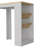 Wine Storage Pedestal Kitchen Island White And Macadamia