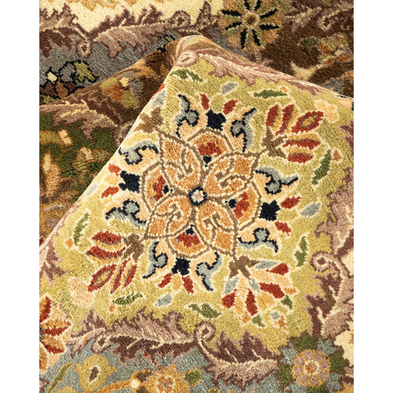 Hayner One-of-a-Kind 8' 1" X 9' 10" 2000s Wool Area Rug in Yellow