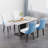 Vasia Pedestal Dining Set-712793387-712793386-712793397