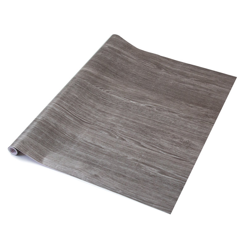 McCook 2m x 67.5cm Matte Peel & Stick Wallpaper Roll, Oak Sheffield Pearl Grey