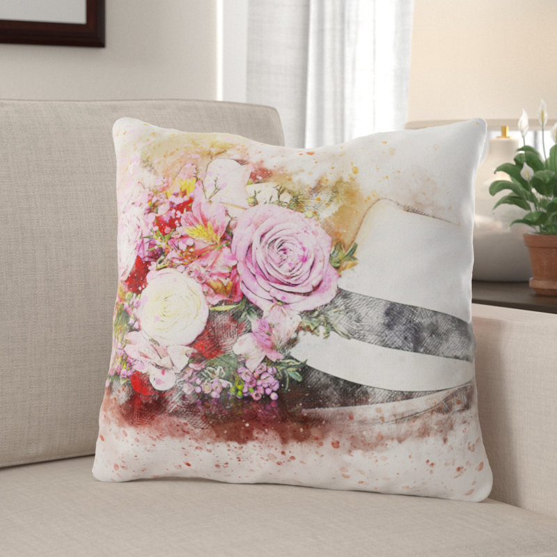 Housse et insert de coussin carré Demaio, Microsuède, Intérieur