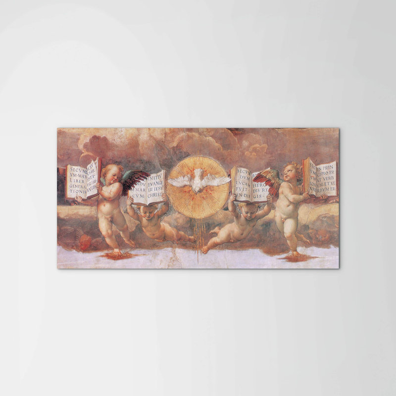 Homage to Raffaello - Eucharist by Art Studio 50cm H x 100cm W High Quality Print on Frameless Panel, Lightweight, Ready to Hang