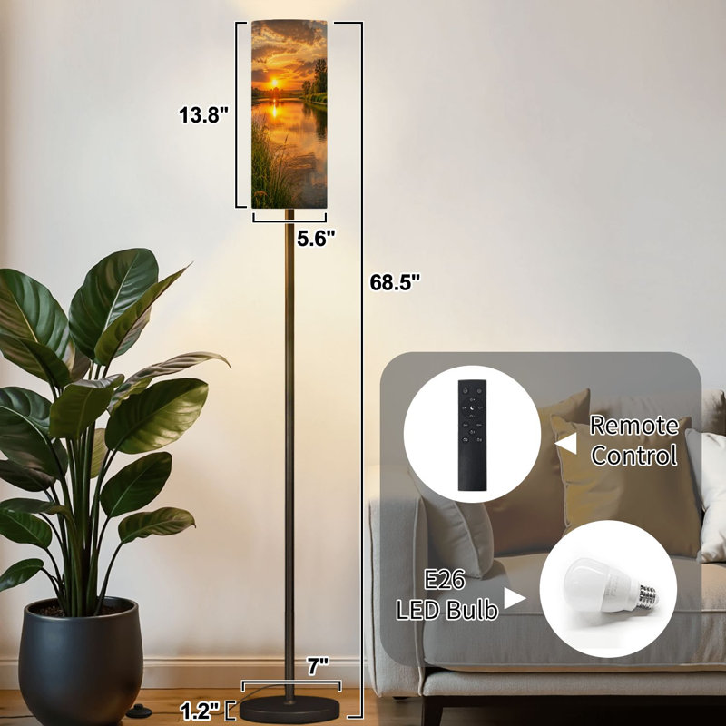 Lampe sur pied vibrante Sunset River