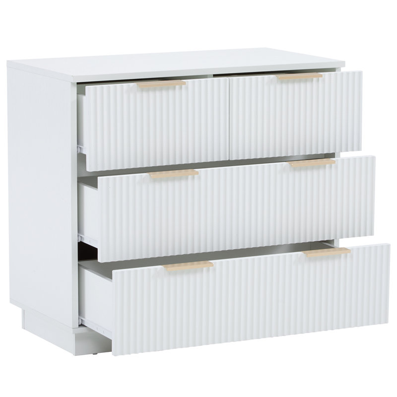 28Inch Wide Drawer Cabinet, White