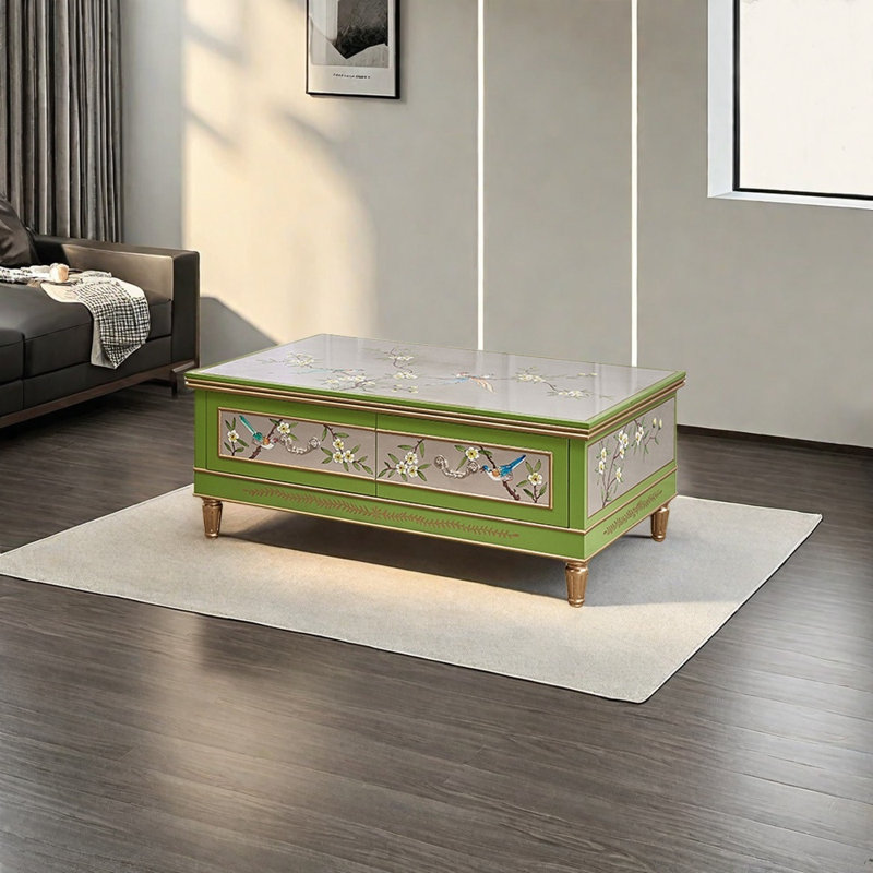 American style countryside storage coffee table