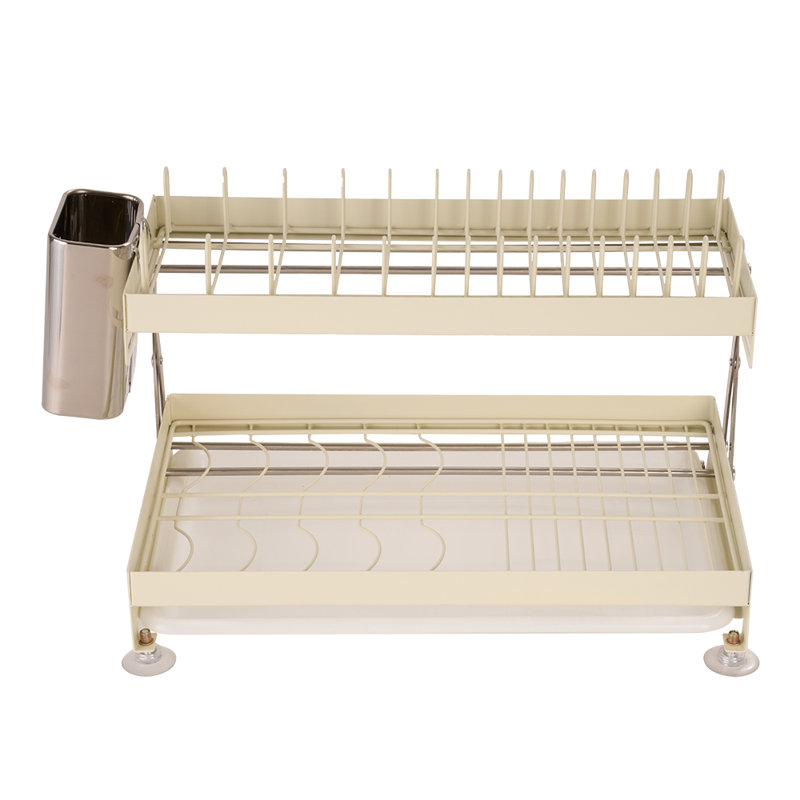 Steel Dish Rack, Gold
