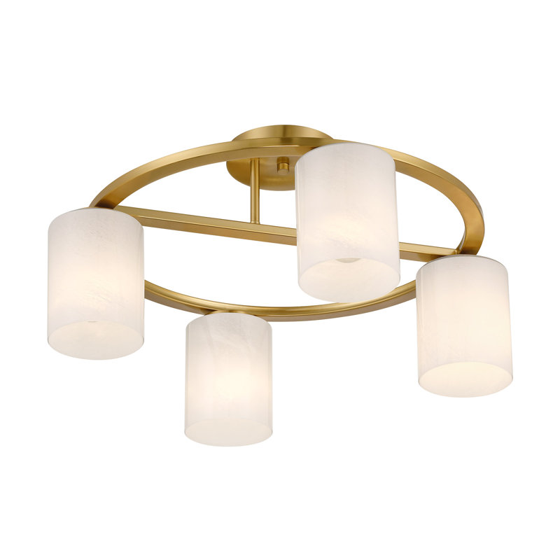Herron 4-Light Ceiling Light in Brass, Brass