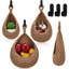 Ensemble de 3 paniers muraux suspendus pour la cuisine Boho Decor-1734492353-1734492365