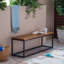BANC EN BOIS ET MÉTAL JECO INDUSTRIAL