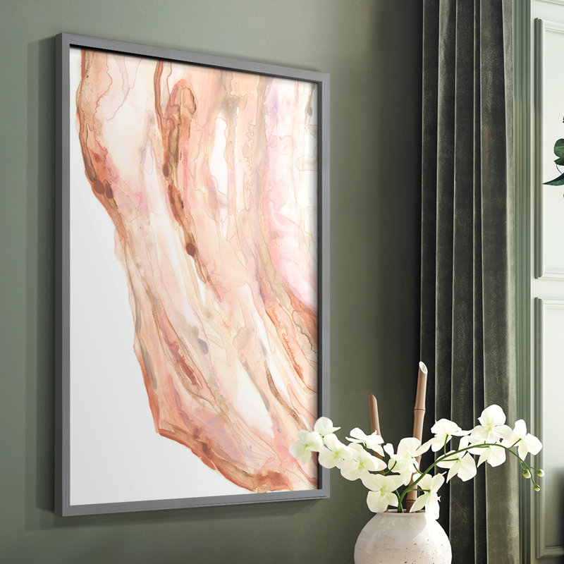 Rose Quartz II, reproduction encadrée - bois massif, Brun, H 20 po x l 16 po