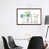 Toile avec cadre en bois brun classique est en rupture de stock