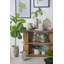 D10x10 "Vase rond en terre cuite avec finition verte vieillie