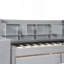 Twin Size Upholstered Daybed With Drawers, Shelves, Flip Cabinets & Side Table (Grey)