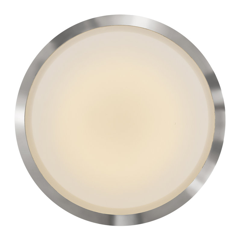 Hinkley Kieran Semi Flush Mount, Polished Nickel/Lacquered Brass