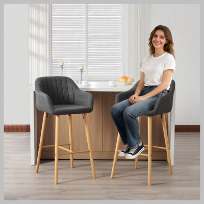 Ensemble de 2 tabourets de bar Modern