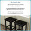 Hauteur du tabouret de bar (30 po) - paquet de 2, noir-1794689548