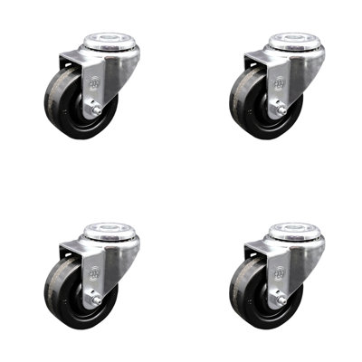 Phenolic Swivel Bolt Hole Service Caster Set Brand