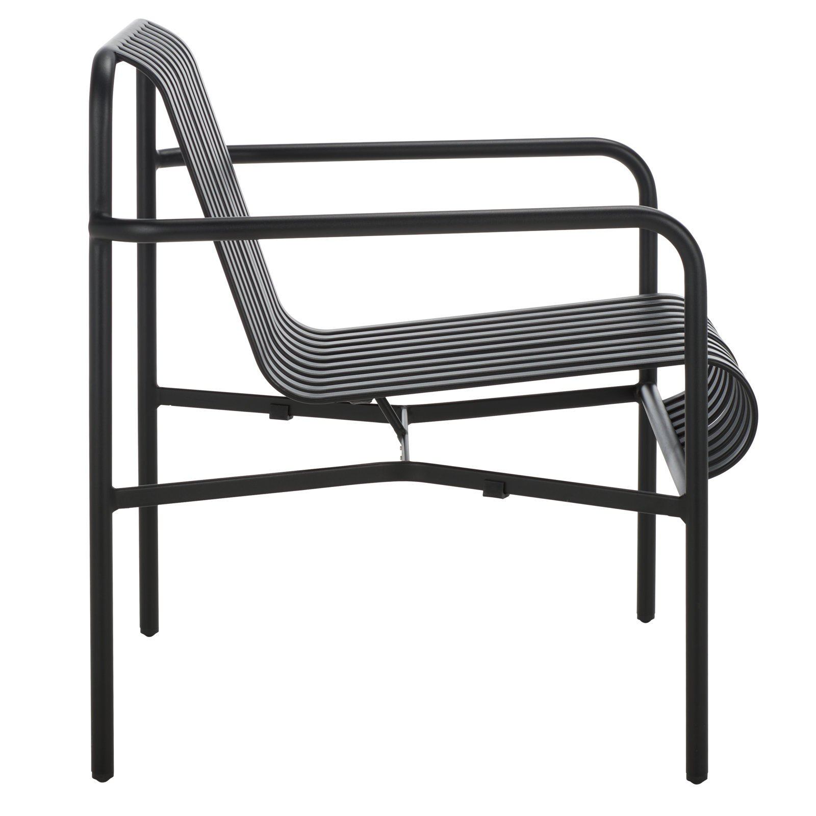 Patio Lounge Chair, Black