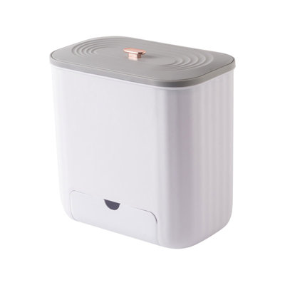 trash can Experience Clean And Fresh Kitchen With This 5L Hanging Trash Can - Easy To Install Kitchen Cabinet Doors Say Goodbye To Clutter