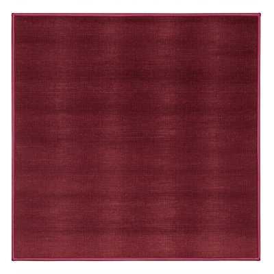 Tapis rouge uni lavable à la machine