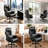 Faux Leather Upholstered High Back Executive Office Chair with Headrest & Lumbar Support-333819465