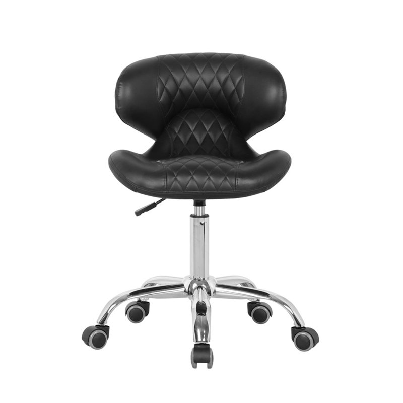 Tabouret industriel à hauteur ajustable Zayven, Noir