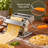 Manual Stainless Steel Pasta Roller Machine, 9 Thickness Levels & 2 Cutting Widths Hand Crank Noodle Maker for Spaghetti, Fettuccine, Lasagne & Ravioli