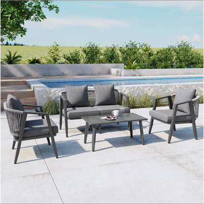Ensemble de sièges d'extérieur durable et confortable, adapté aux patios, aux pelouses et aux bords de piscine