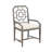 Brantner 18'' H Linen Upholstered Mahogany Armchair