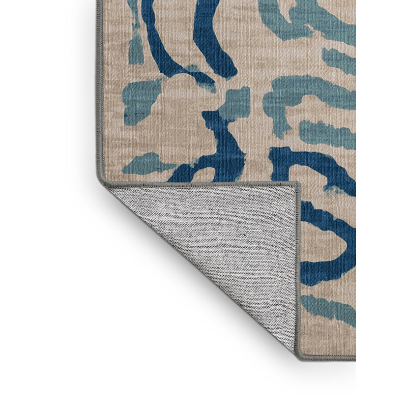 Machine Washable Gray Area Rug, Square 8'