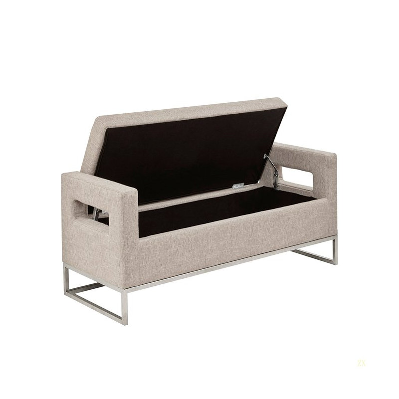 Banc de rangement à fermeture douce