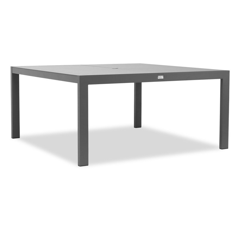 Dune Outdoor Dining Table, Black, 29.5"H x 35.5"D x 63"W
