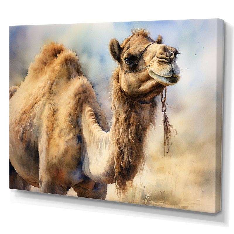 Décoration murale Camel Desert Nomad I - Animaux, H 12 po x l 20 po x P 1 po, Toile tendue