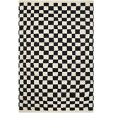 Damier Wool Patchwork Area Rug