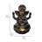 35In Resin Ganesha Sculptural Fountain with Warm White LED Light