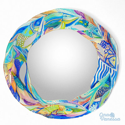 Miroir d'appoint poisson