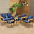 Iyone Wicker 4 - Person Patio Conversation Set with Cushions