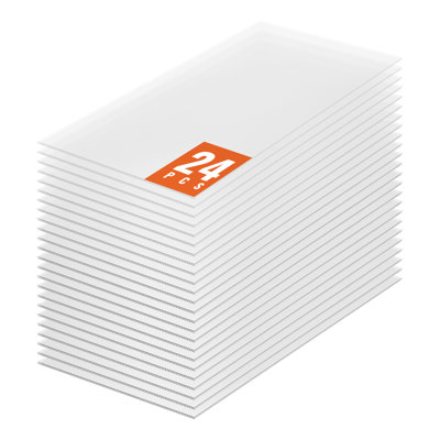 Paquet de 24 panneaux de toit en polycarbonate de 2 pi x 4 pi x 0,16 po