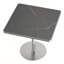 Table de salle à manger carrée moderne avec plateau en faux marbre et structure en métal robuste pour une décoration élégante-473026324-473026415