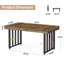Metal Base Computer Desk