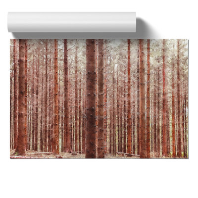 Autumn Forest Painting - Frameless Print